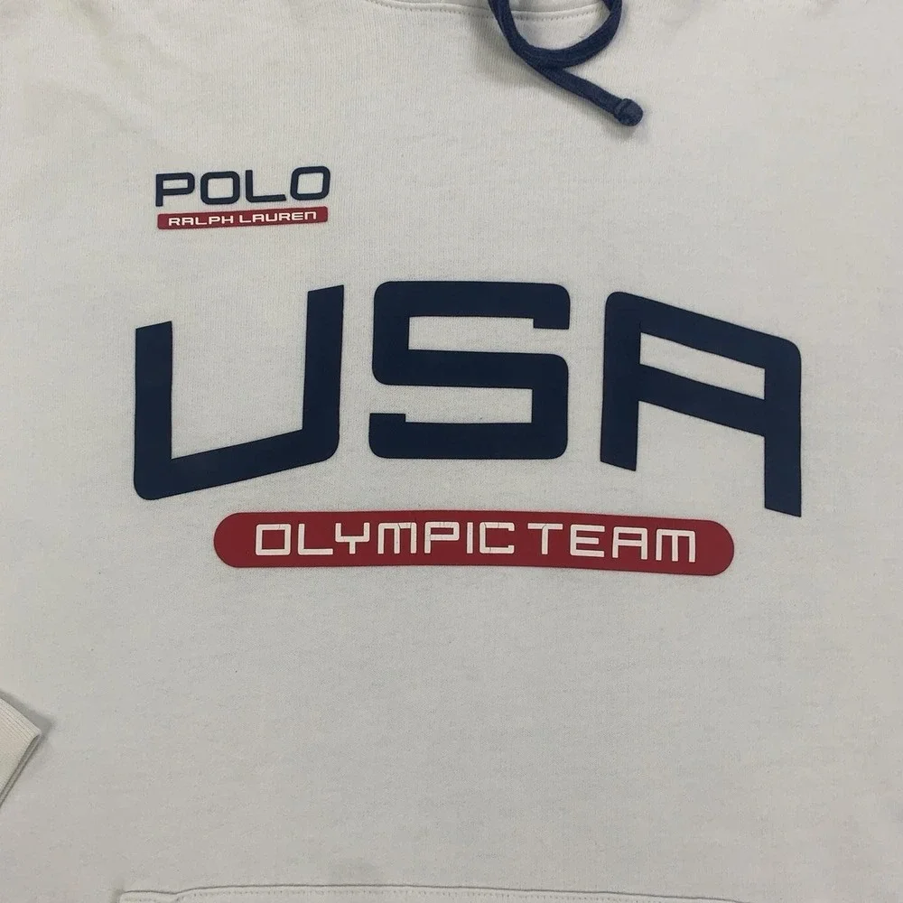 Polo Ralph Lauren USA Olympic Team Sweatshirt Mens XL White Olympics Rio 2016